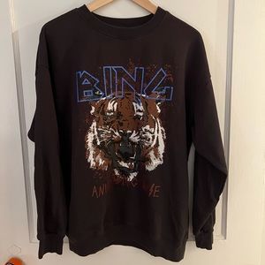 Anine Bing Tiger Sweatshirt size L